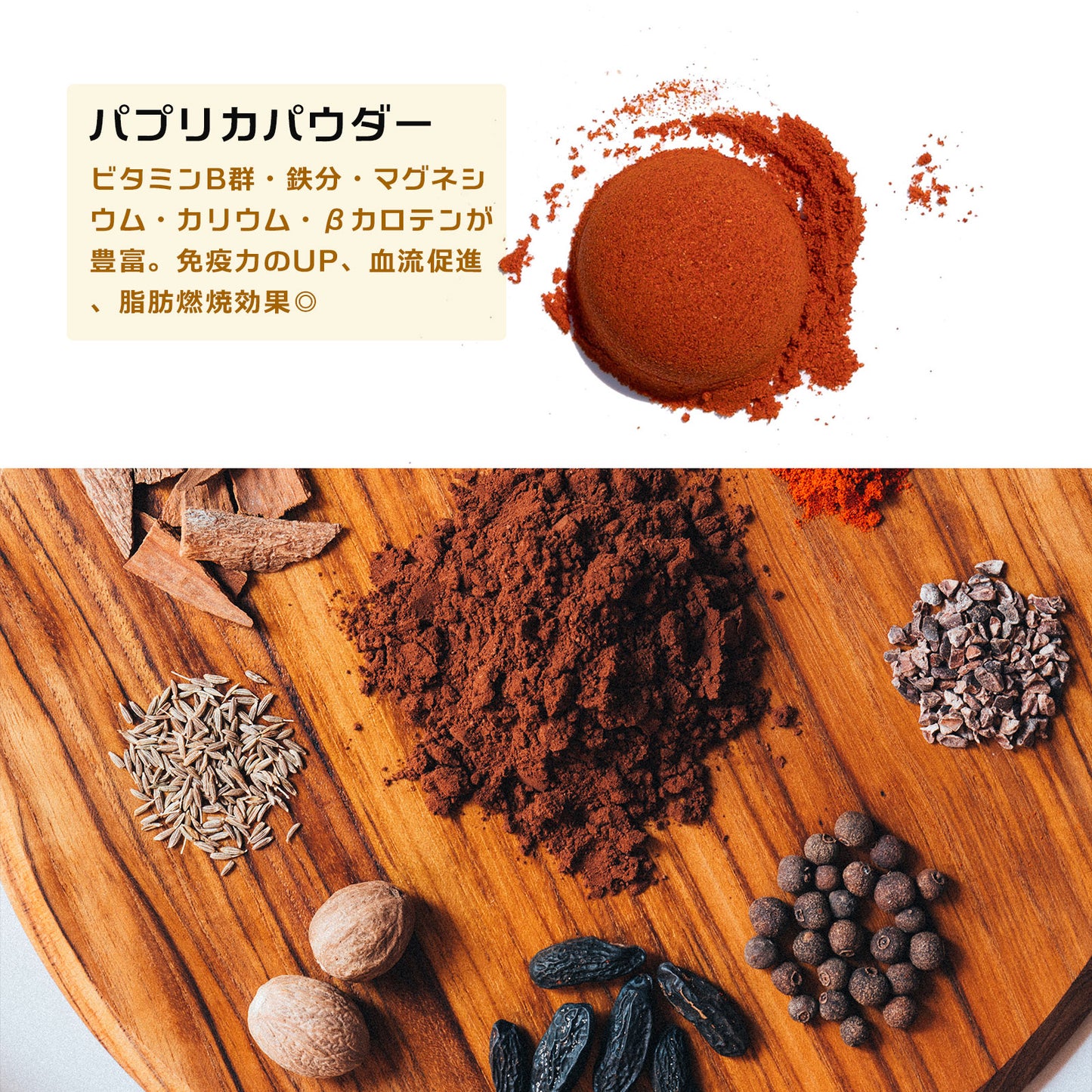 the cocoa「ハイカカオとスパイスのココア」／84g